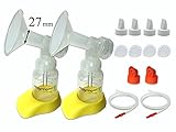 Spare Breastpump Kit for Hygeia Breastpump; Made By Maymom (Breastshield 27 mm)