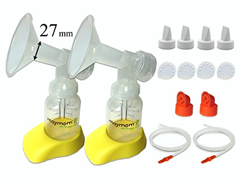 Spare Breastpump Kit for Hygeia Breastpump; Made By Maymom (Breastshield 27 mm)