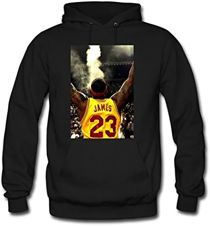 DIYHOODIE Lebron James Hoodie, Custom Men's Classic Hoodie with Lebron James Black