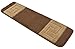 Millenium Stair Tread Treads Greek Key Design Indoor Skid Slip Resistant Carpet Stair Tread Treads Greek Key Design Machine Washable 8 ½ inch x 30 inch (Set of 13, Meander Brown)
