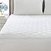 Linenspa Plush Quilted Mattress Pad-Breathable Mattress Cover with Deep Pockets Stretches up to 18 Inches