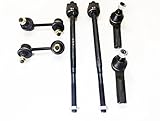6 Piece Kit Inner & Outer Tie Rods and Front Sway Bar Ends