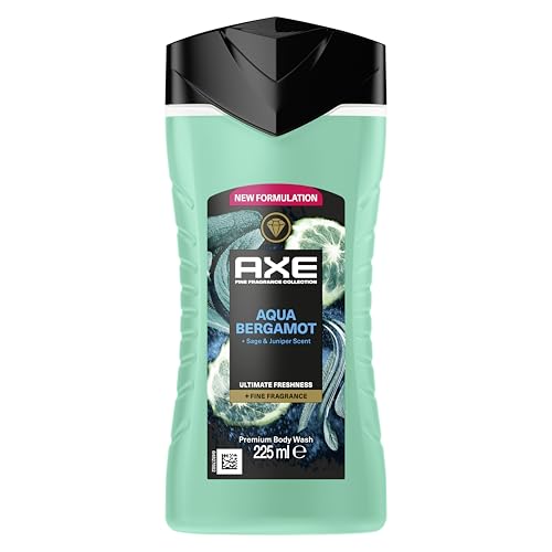 - Duschgel – Kollektion Prestige – Aqua Bergamot – 12 Stunden Frische – Duft Bergamotte, Salbei und Wacholder – feuchtigkeitsspendende Wirkstoffe 100% pflanzlichen Ursprungs – 1 x 225 ml