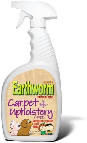 Earthworm Carpet &amp; Upholstery Cleaner Spot &amp; Stain Remover - Natural Enzymes, Safer for Family, Environmentally Responsible - 22 oz by Earthworm