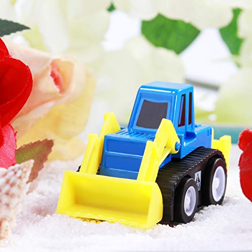 TOYMYTOY Pull Back Vehicles, 12-Pack Mini Construction Vehicles Race Car Toy Trucks for Kids Toddlers Boys Girls Pull Back and Go Car Toy Play Set