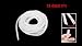 Saim 6mm OD 61 Ft Cable Organizer Coiled Spiral Tube Sleeve Wrapping Cable White