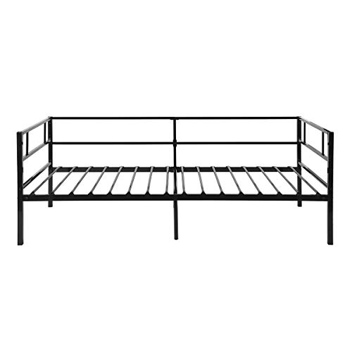 GreenForest Daybed Twin Size Bed Frame with Headboard and Stable Steel
