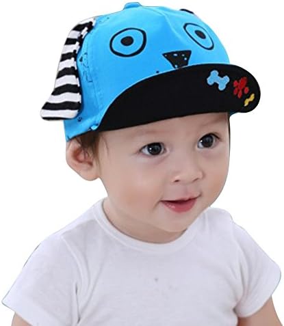 ATOFUL Unisex Baby Kid Toddler Boys/Girls Infant Sun Protection Cap Hat, Cotton Hats for Babies 4-36 months (Blue)