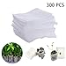 500 pcs Seedling Plant Grow Bags, Biodegradable Non-Woven Nursery Fabric Seeding Starting Fiber Soil Transplant Pouches, Home Garden Supply (300Pcs)thumb 1