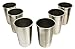 Stainless Steel Pint Cups Set of 6 - 16oz (473 ml) BPA Free and Eco Friendly Made from 18/8 304 Food Grade Stainless Steel