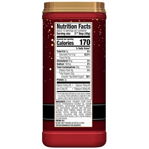 HILLS BROS. CAPPUCCINO MIX – RICH, FROTHY COFFEEHOUSE-TASTING INSTANT DRINK MIX – QUICK AND EASY PREPARATION – PERFECT FOR HOT & ICED DRINKS & CREAMING COFFEE – GINGERBREAD, 1 PACK OF 16OZ