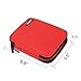 Damero Crochet Hook Case, Organizer Zipper Bag with Web Pockets for Various Crochet Needles and Knitting Accessories, Well Made and Easy to Carry, Medium, Red (No Accessories Included)