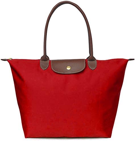 BEKILOLE Women's Stylish Waterproof Tote Bag Nylon Travel Shoulder Beach Bags