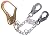 01611 Guardian Fall Protection 22" Rebar Chain Assembly w/ Swivel Rebar Hook & High Strength Snap Hooks