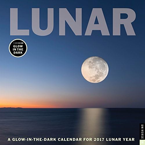 2017 Lunar GLOW-IN-THE-DARK WALL CALENDAR
