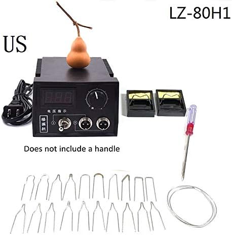 Guanyunxiu Pyrograph, 60W Digital Display Pyrography Machine Gourd Wood Burning Pen Craft Tool Kits, LZ-80H1