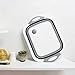 Odizli 4 in 1 Multi-Board Collapsible Basket Folding Dish Washing Sink Cutting Board Portable Drain Basin for Kitchen Fruit Vegetables