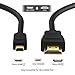 Micro HDMI to HDMI Cable, TechRise 2-Meters High-Speed Gold Plated HDTV HDMI to Micro HDMI Cable Adapter Converter, Supports Ethernet, 3D, 4K and Audio Return-Male to Male