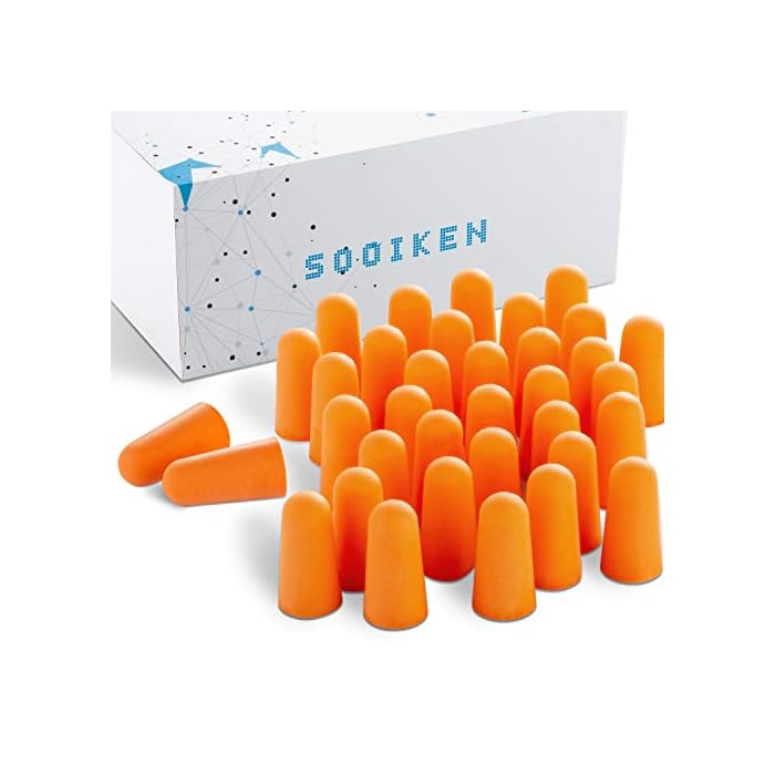 Foam Ear Plugs,Ear Plugs Noise Reduction 33dB SNR Super Soft Foam Ear