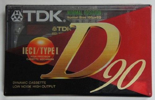 TDK D90 EA 90 Minute Audio Cassettes x 5
