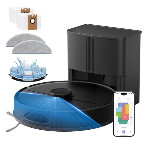 Azomabox Robot Vacuum and Mop with Self Empty Station