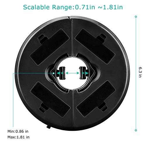 Patio Umbrella Light Warm White 3 Lighting Modes Cordless 24 LED Lights,4 AA Battery Operated Umbrella Pole Light for Patio Umbrellas Camping Tents or Outdoor Use - Thumbnail 5