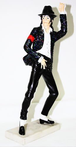 Dancing Michael Jackson In Black Coat & Hat : Figurines - 33cm