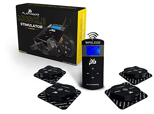 PRO-1000 PlayMakar Pro Strength & Recovery System Wireless Electrical Muscle Stimulator System with TENS Unit + EMS or NMES Combination