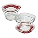 Rubbermaid Easy Find Lids Glass Food Storage Container, 1.5 Cup, Racer Red