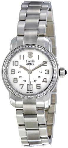 Victorinox Swiss Army Women's 241057 Mother-Of-Pearl Dial Diamond Bezel Watch