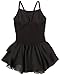 Capezio Little Girls' Camisole Cotton Dress,Black,I ( 6-8)