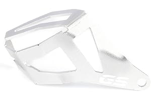 Modeer For R 1200 1250 GS ADV GS LC Motorcycle Accessories Rear Brake Fluid Pump Reservoir Guard Cover Protect For R1250 GS HP R 1250 GS Adventure R1200GS R1250GS (GS-Silver)
