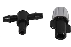 MOTOULAX 20Pcs Sprinkler Heads Atomizing Nozzle Tee Joints Misting Watering Home Graden Irrigation