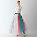 Noriviiq Women's Long Multi-Layer Tulle Rainbow Tutu Petticoat Skirt Adult Unicorn Costume A