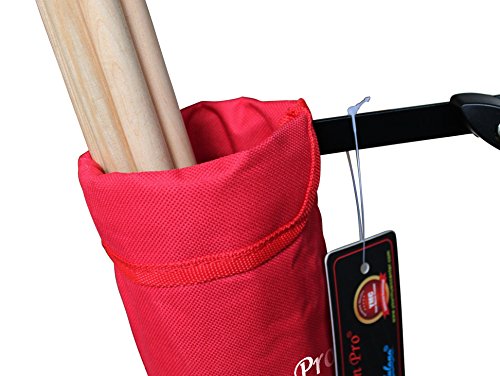 Vizcaya Drum Stick Holder Drum Stick Bag with Drum Key (Red)