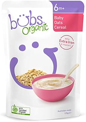 bubs organic oats cereal