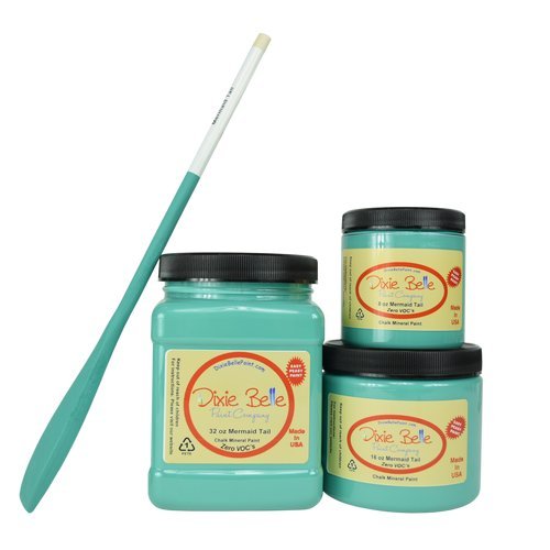 Dixie Belle Paint Company Chalk Finish Furniture Paint (Mermaid Tail) (16oz)