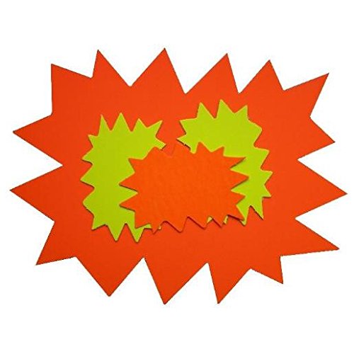 'Agipa 113910 Labels with Star Design 160 x 240 mm, Yellow/Orange