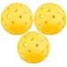 Yellow Pickleballs, Bulk Set of 75mm Official Size Balls (40 Hole Pattern) – Two Piece Construction for Accuracy & Balanced Flight - Outdoor Game, Practice, Training Polymer Balls for Standard Paddles