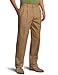 IZOD Men's American Chino Pleated Pant, English Khaki, 36W x 34L