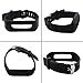 Feelily Replacement Wristband for Fitbit One Durable Soft Silicone wrist band with Watch Clasp and Fastener Buckle for Fitbit One Wireless Activity Only (No Tracker)(Black)