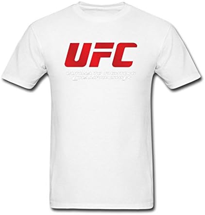 Cindy Queen Men's UFC Logo Vector Resource Adult T-Shirt Size XXL White