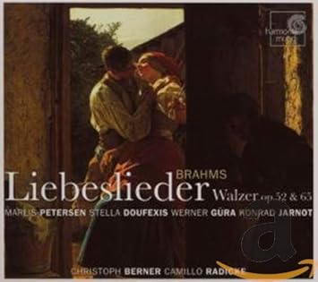 J Brahms Christoph Berner Camillo Radicke Marlis Petersen Stella Doufexis Werner Gura Konrad Jarnot Brahms Liebeslieder Walzer Op 52 Neue Liebeslider Op 65 Drei Lieder Op 64 Amazon Com Music