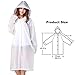Ecurfu Rain Poncho Reusable, 2 Pack Adults Emergency Raincoat Rain Gear with Hoods and Sleeves for Camping, Hiking, Travel