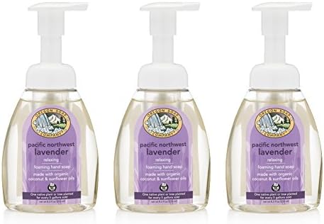 Oregon Soap CompanyFoaming Hand Soap, Hand Soap Refills and Self Foaming Liquid Hand Soap, Liquid Hand Soap Bulk for Hand Wash, Pacific Northwest Lavender, 8.3 Oz, 3 Pack
