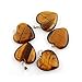 Heart Stone Pendants Healing Chakra Crystal Gemstone Gems Rondom 30pcs for Necklace Jewelry Making