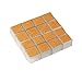 16PCS Transparent Square Chair Leg Wood Floor Protectors Silicone Furniture Chair Legs Caps Covers with Felt Pads fit 1-1/4 to 1-3/8 Inch (3.2-3.5cm)