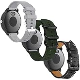 Anrir Watch Bands for Garmin Vivoactive 3, 20mm Bands for Garmin Forerunner 645/245/Galaxy Watch 42mm/Galaxy Watch 3 41mm/Galaxy Watch Active 2 40mm/44mm-3 Pack