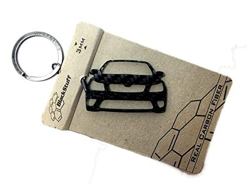 BlackStuff Carbon Fiber Keychain Keyring Ring Holder Compatible with Octavia MK2 1Z Facelift VRS 2009-2013 BS-679