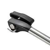 Besiva Can Opener,Professional Ergonomic Smooth Edge, Side Cut Manual Can Opener. Easy Turn Design with Good Stainless Steel Handle.Black
